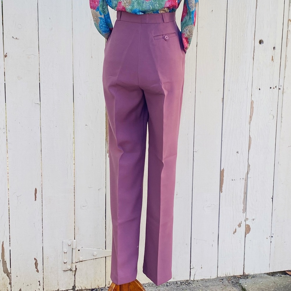 SOLD Condor Lilac Center Creased Trousers - Picture 4 of 8